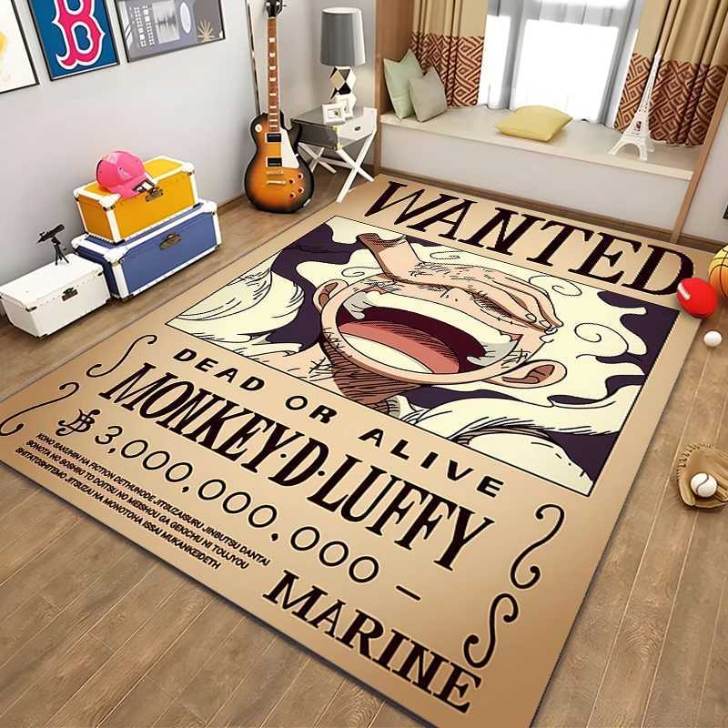 Anime ONE PIECE Luffy Printed Area Carpet for Children Living Room Bedroom Floor Mat Kitchen Mat Childrens Bedroom Mat HogarXJ241101