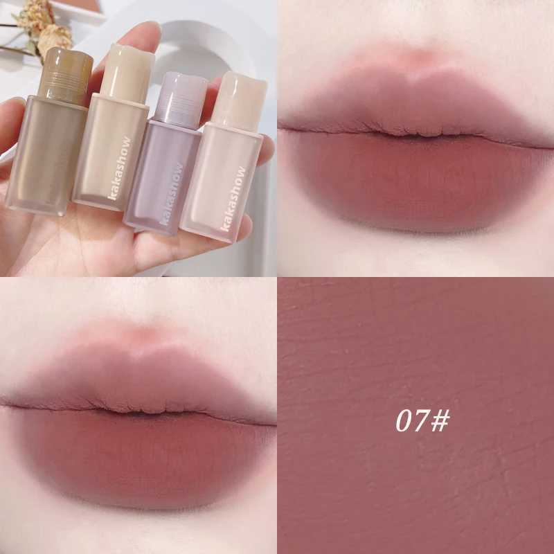Maroon lipstick Matte Liquid lipstick Waterproof Lasting Velvet Nude Red Lip Mud Smooth Cheek Red Tone Cosmetics W241101