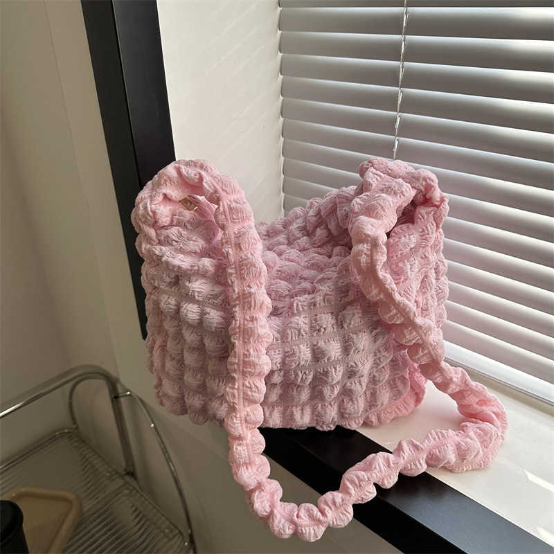 CMM New Fashion Single Shoulder Underarm Bag Handbag Trendy Trendy Wrinkled Cloud Simple Temperament Commuter Bag