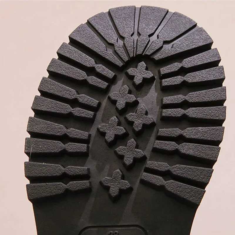 Girls long boots black Pu leather bow short and fashionable childrens winter boots warm bow round toe high knee childrens shoes M241102