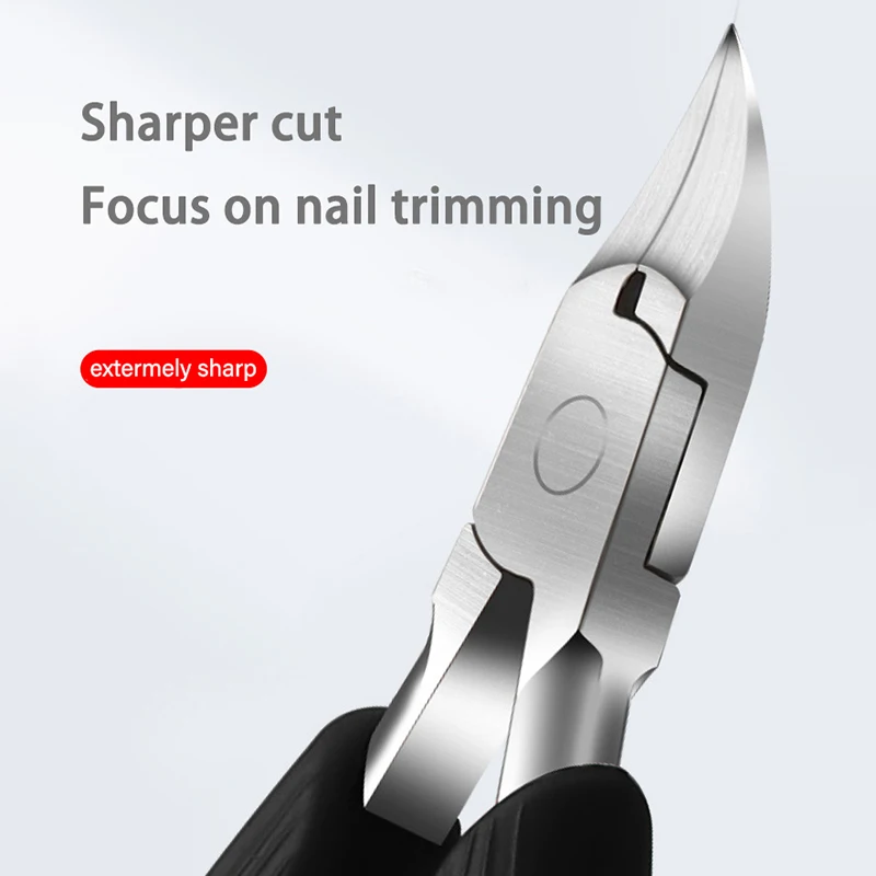 2025 Professional Toe Nail Clippers Cutter ingrown toenail tool Thick Nails new Dead Skin Dirt Remover Super Sharp Curved Blade Nail Tool