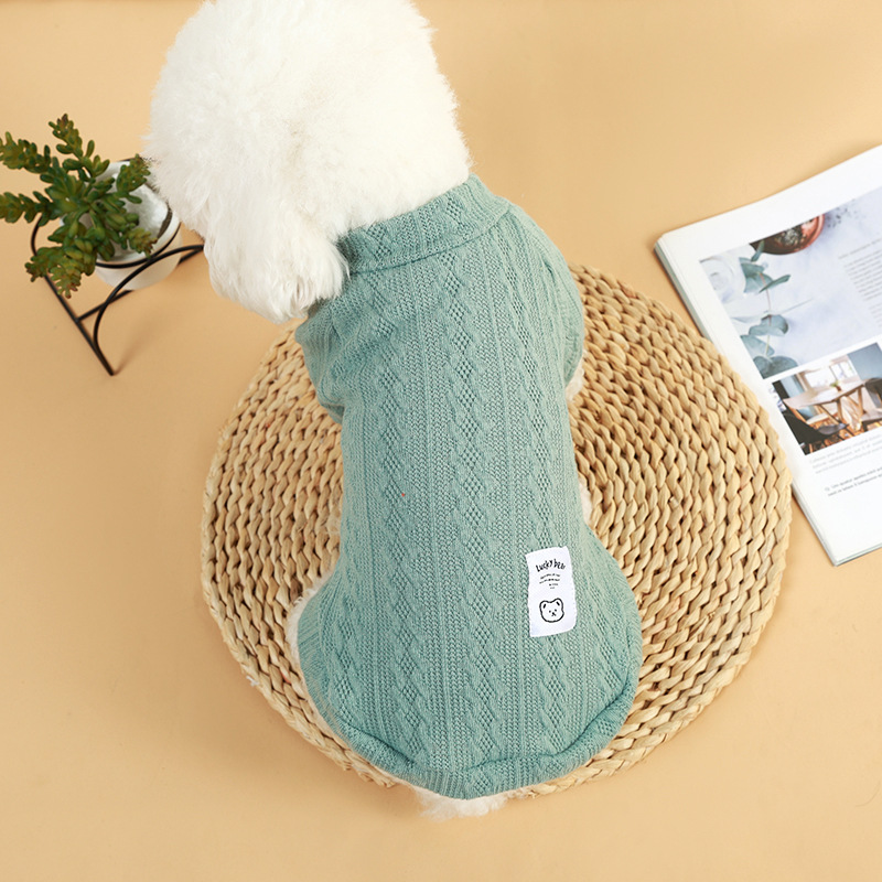 Puppy Cat Sweater Winter Warm Dog Clothes for Small Dogs Pet Knitted Vest Dachshund Costume Schnauzer Chihuahua Yorkie Sweaters Free shipping
