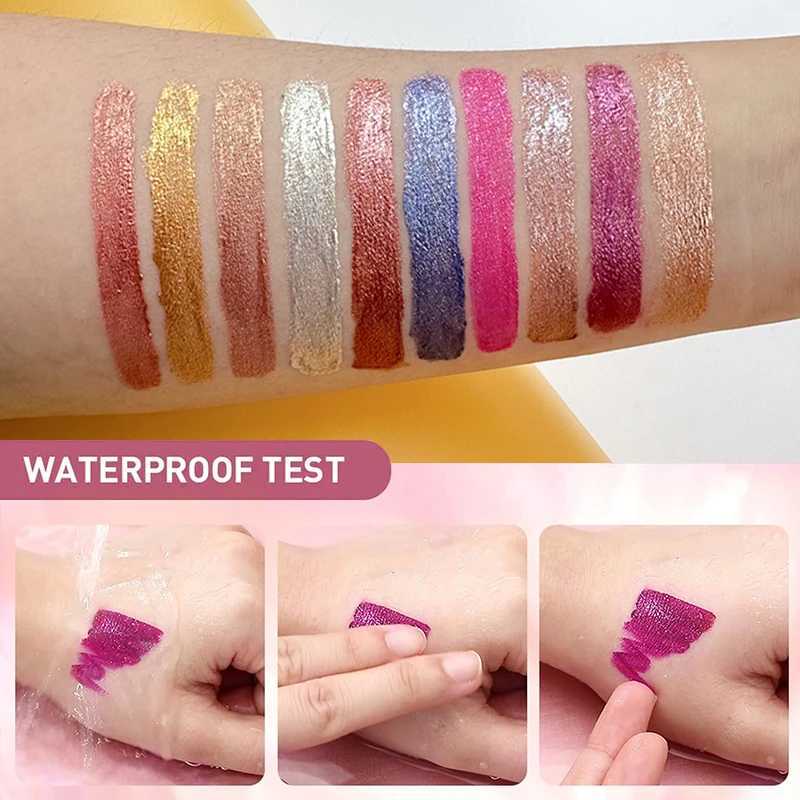 15 color sparkling liquid lipstick shimmer lip gloss pearlescent lip gloss waterproof durable matte diamond lip gloss glass W241101
