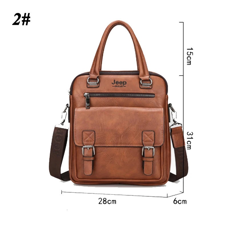 Mens Briefcase Fashion Handbags For Man Sacoche Homme High Quality PU Leather Shoulder Messenger Bags Office Handbag 241029