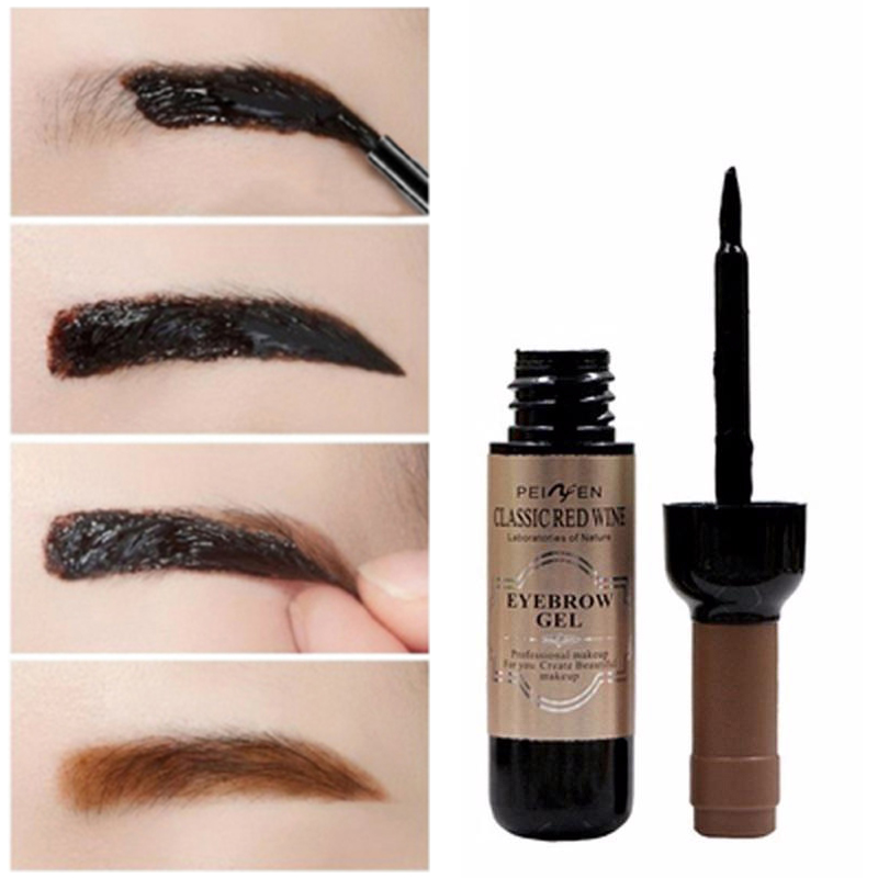 Classic Red Wine Eyebrow Dye Tearing Eyebrow Gel Dyeing Tint Shade Eyebrow Cream Waterproof Lasting Makeup Cosmetic