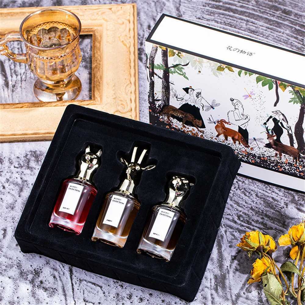 Womens perfume 75ml gift box three piece durable perfume spray plant flower fragrance pheromone perfume Cologne mens ToiletteW241102