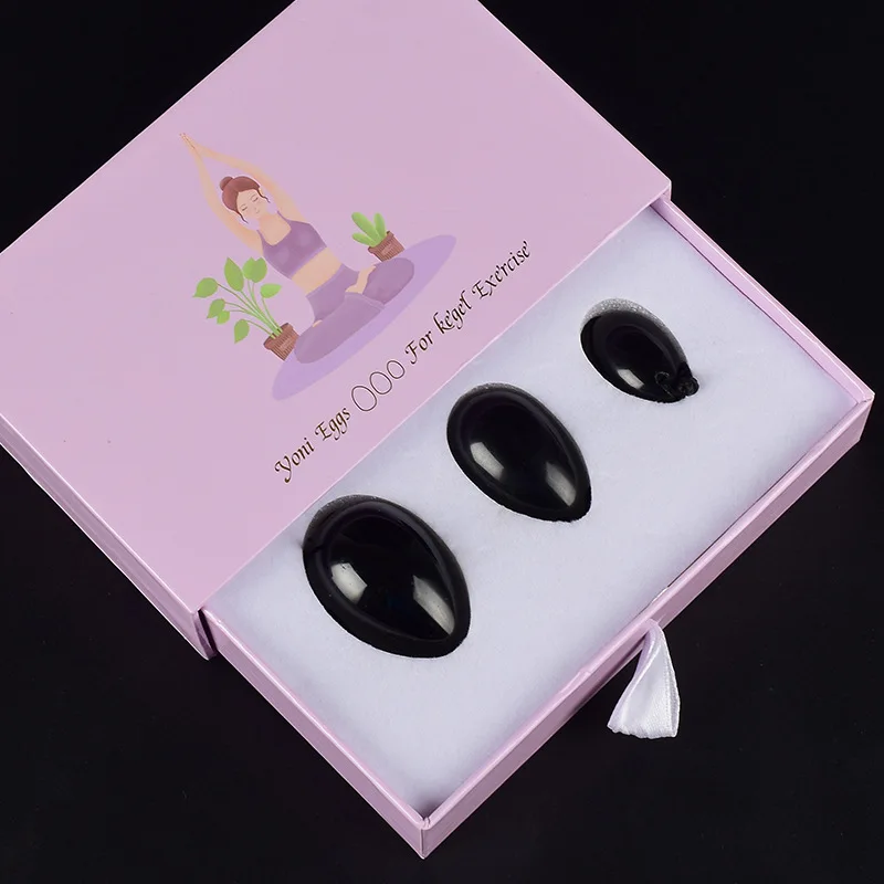 Gouache Stone Vaginal Massage Ball Yoni Egg Set Natural Rose Quartz Kegel Exercise Jade Egg Vaginal Muscle Tighten Jade Massager