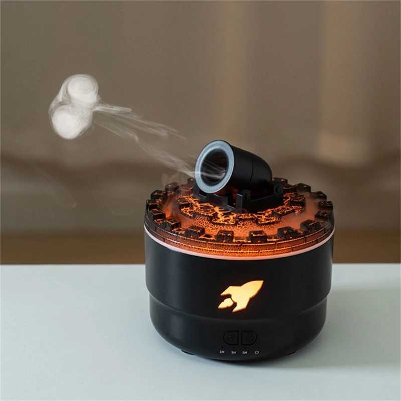 Volcanic Cannons Air Humidifier Aromatherapies Diffusers Maker Essential Oil Difusor for Home Desktop 280mlC241102