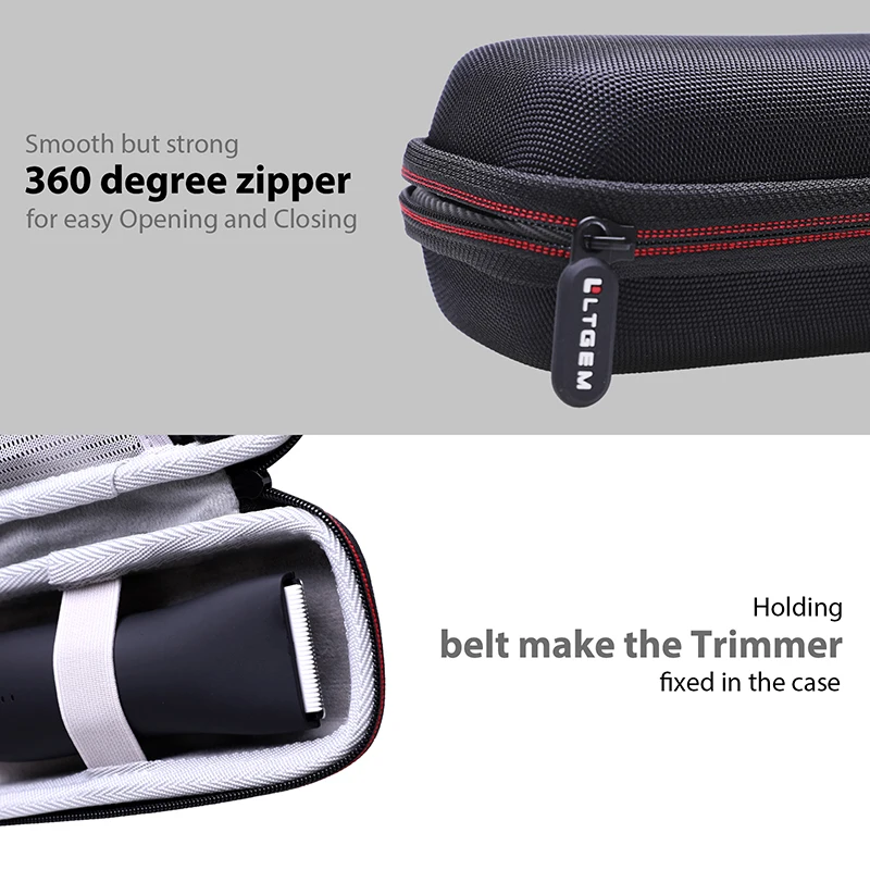 LTGEM EVA Hard Case for Meridian Ball 2025 Trimmer Men Body Hair Trimmer new Protective Travel Carrying Storage Bag