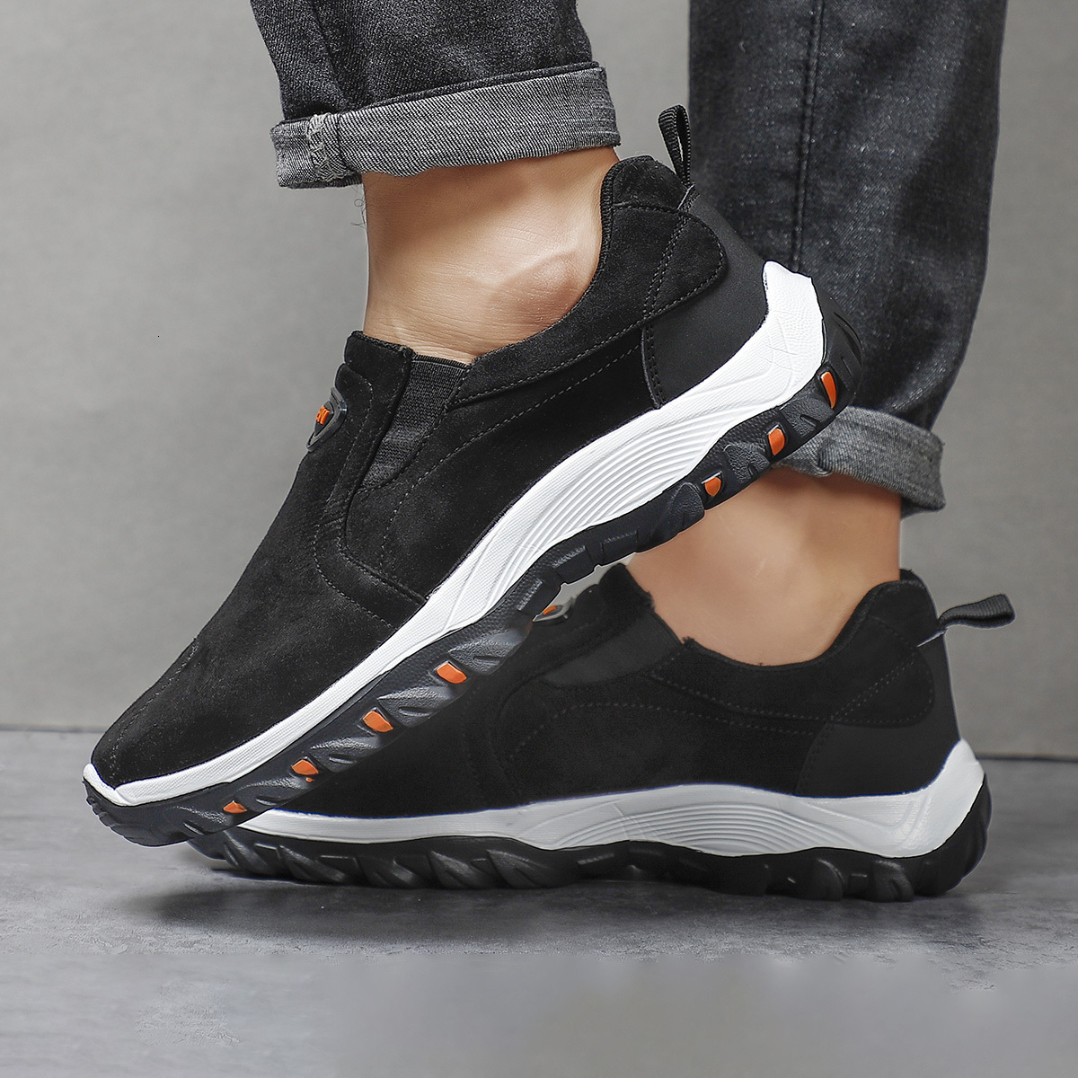 Comfortable Casual Shoes for Walking Sneakers Slip On Loafers Men Lightweight Moccasin Male Footwear 6898e