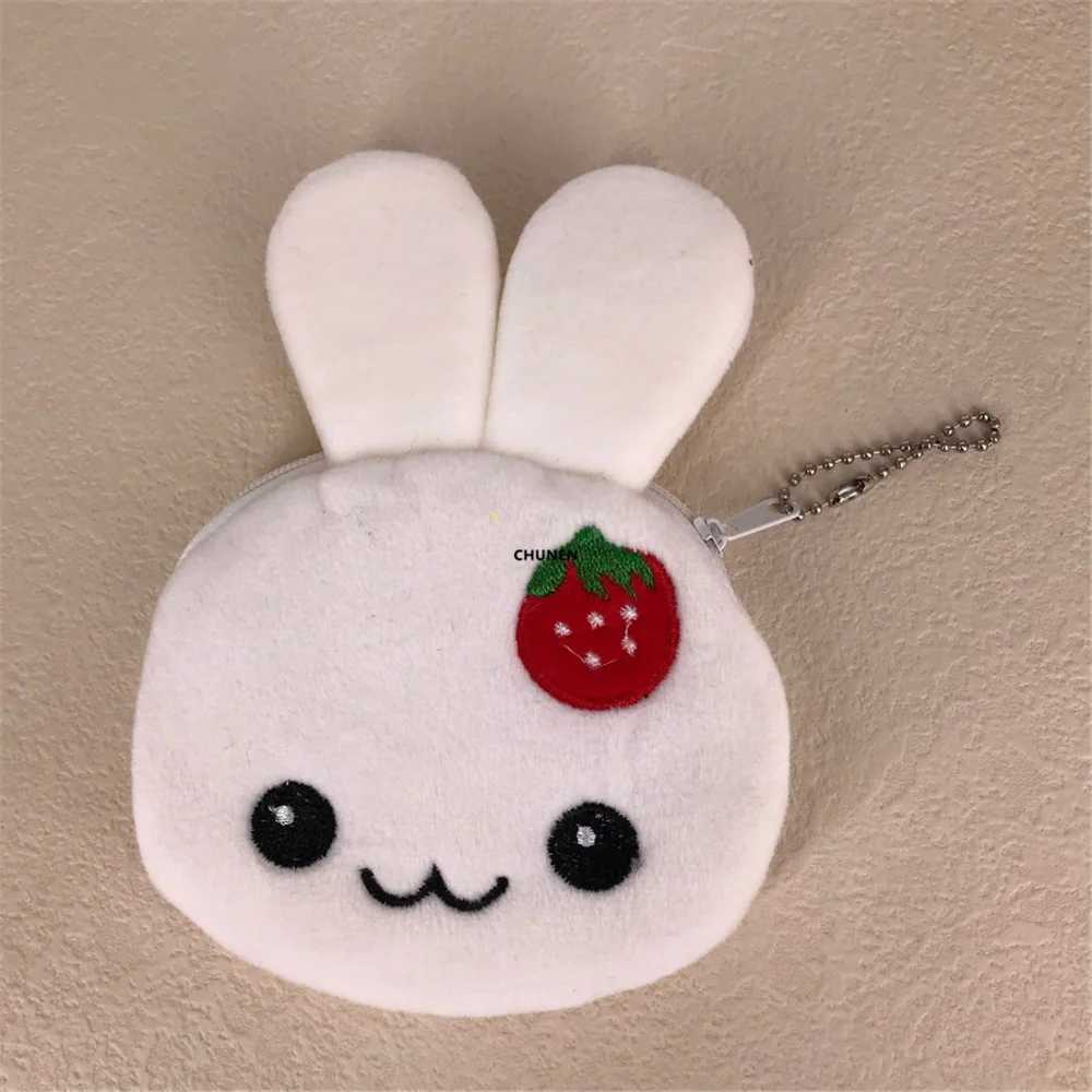 Multi-Colors Panda Rabbit Penguin 10-11CM Plush Purse Key Chain Plush Coin BagXJ241111