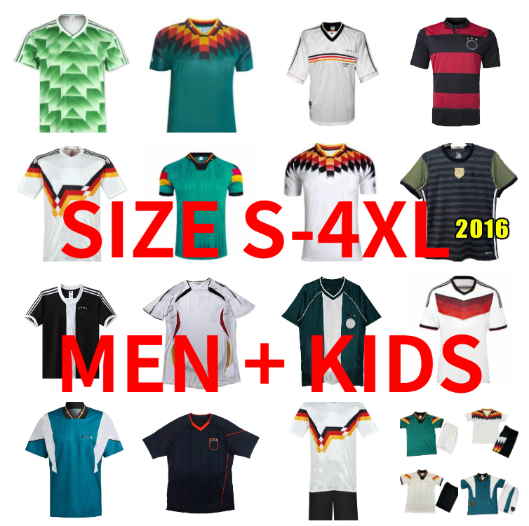 1990 1998 1988 1996 Germany Retro Littbarski BALLACK Soccer Jerseys KLINSMANN 2006 2014 fooball shirts KALKBRENNER 1996 2004 2018 Matthaus Hassler KLOSE Men kids