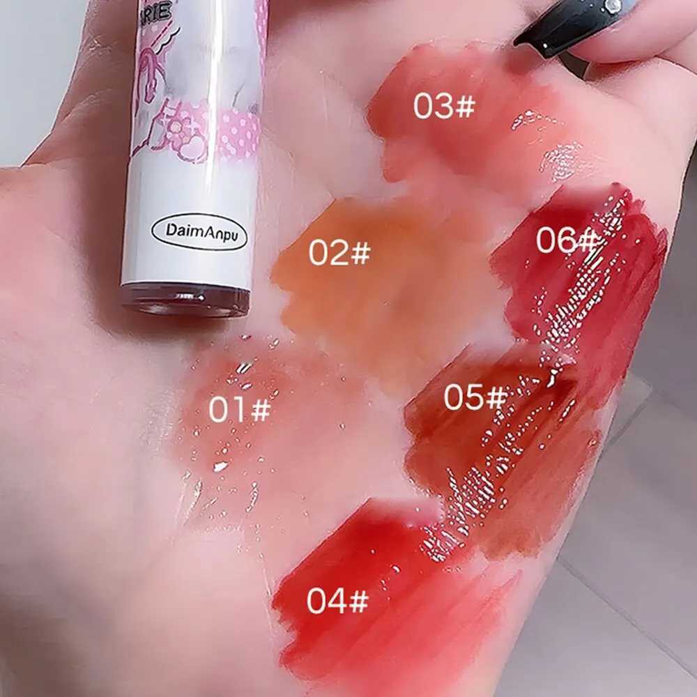 Cute Cat Funny Mirror lipstick Set 6 Color High Color lipstick Moisturizing Gloss lipstick Perfect Gift W241101