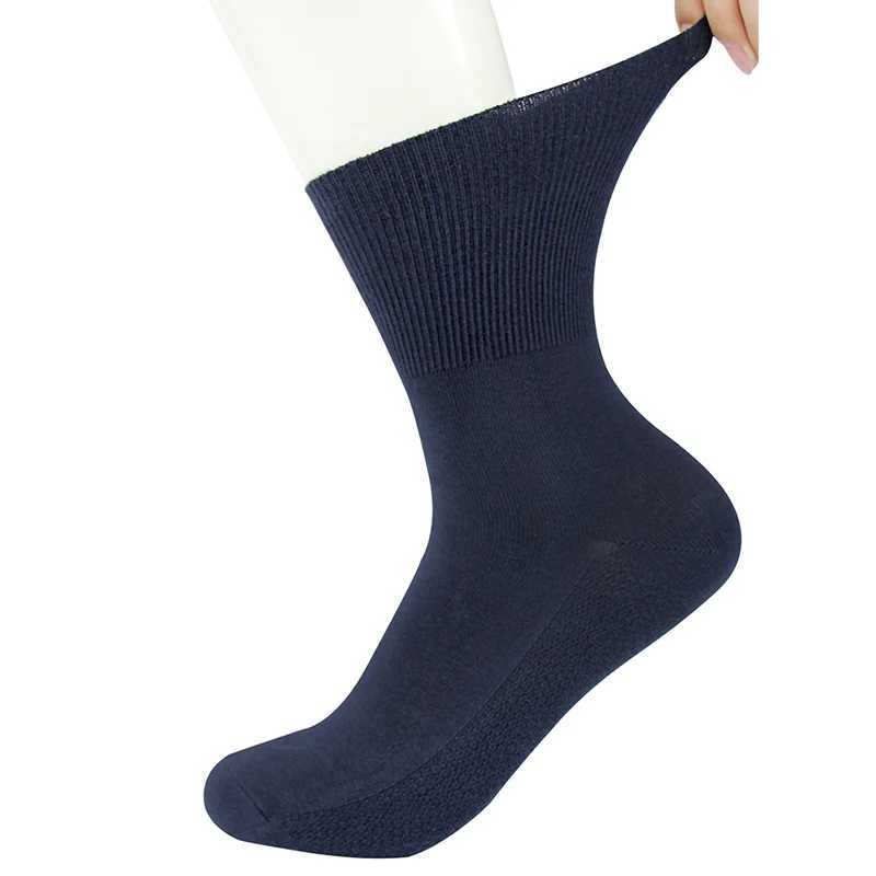 5 Pairs/Lot Diabetic Men and Women Non-Binding Loose Top Cotton Material Non-slip and Breathable LX241102