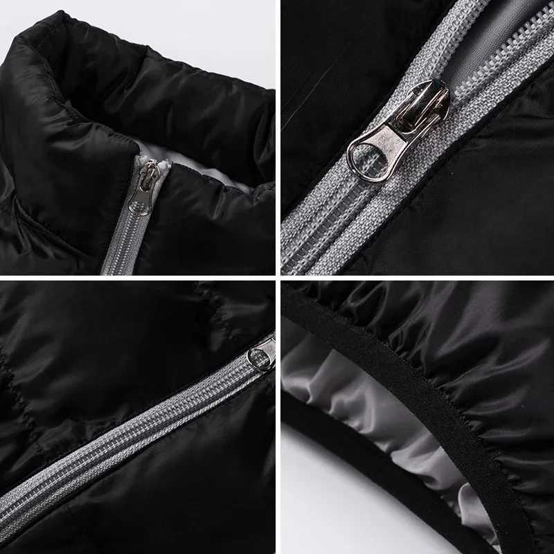 Mens winter refrigerated jacket hot jacket lightweight jacket outerwear mens fashionable casual windbreaker mens clothing W241102