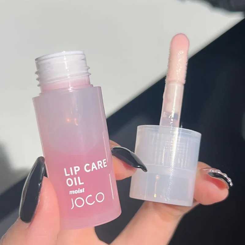 Transparent lipstick glass lip gloss perfume non stick moisturizing lip coloring lip fullness lip care serum primer large brush head W241101