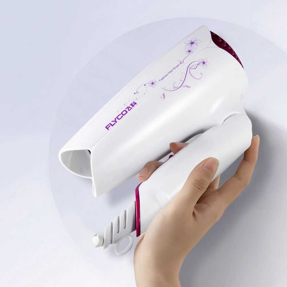 Hair Dryers FLYCO Hair Dryer Household Hair Dryer Heating and Cooling Air Hair Dryer Household Appliances High Power Hot Wind Low Noise 240401