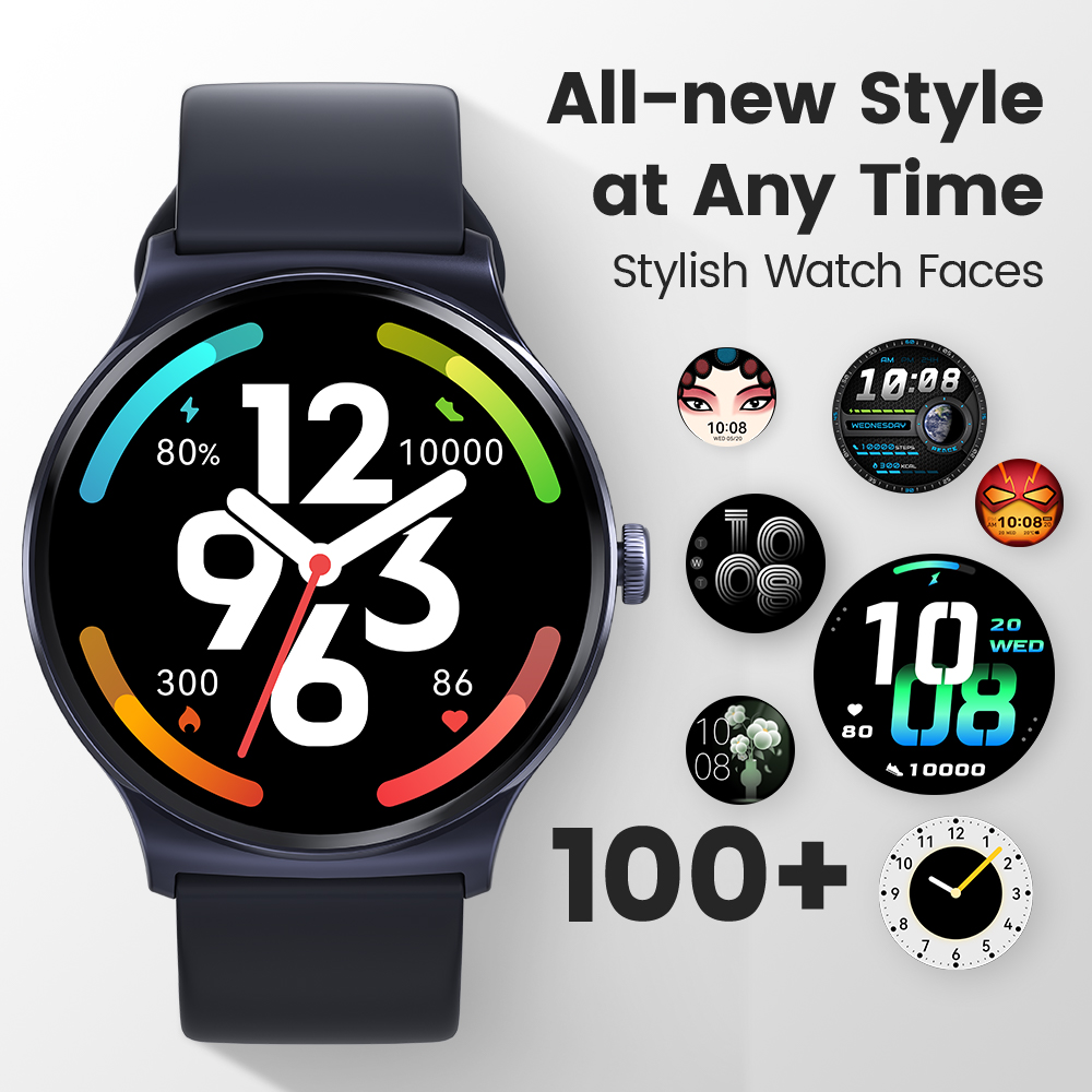 2025 HAYLOU Solar Lite Smart Watch 1.38" Display Bluetooth new 5.3 100+ Watch Faces SpO2 Heart Rate Monitor 20 Days Endurance Smartwatch