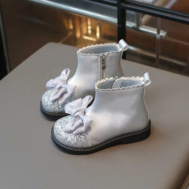 Home>Products>Bow Girls Fashion Boots>Shiny Toes>PU Leather Childrens Princess Shoes>Spring and Autumn Zipper Anti slip Childrens Ankle