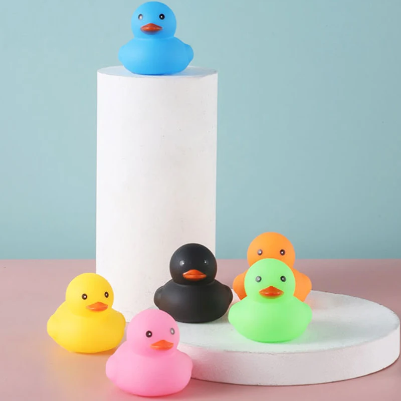 Baby Bath Toys new Cute Little Yellow Duck Bath 2025 Toys Bathroom Bath Swimming Water Toys Soft Floating Rubber Duck Squeeze Sound Toys