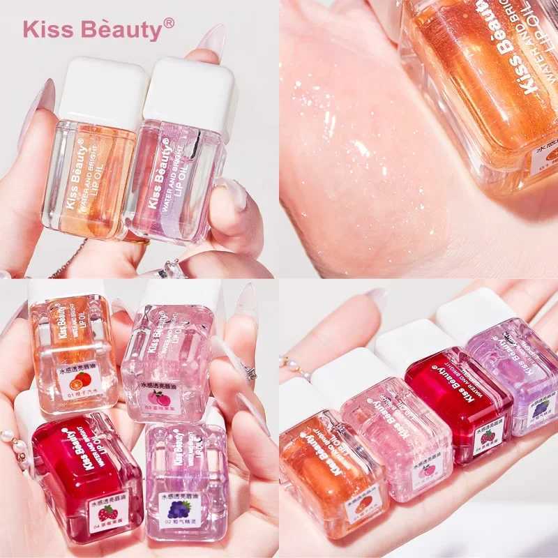 Mirror water-based gloss lipstick transparent glass lipstick liquid lipstick moisturizing natural high gloss lipstick care W241101