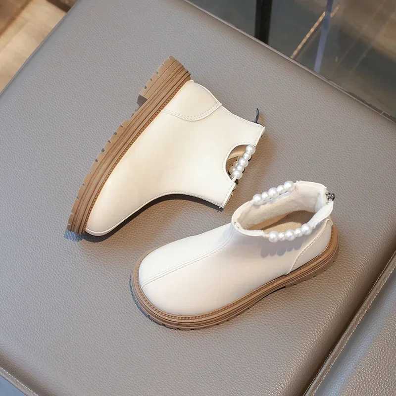 Girls Boots Princess Shoulder Fashion Ankle Boots Warm Plush Winter Shoes Solid Color Version Childrens Cotton Boots M241102