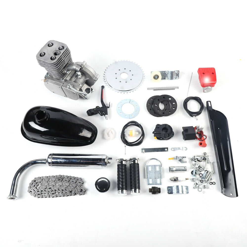 100CC 2-Stroke Bicycle Engine Motor Kit Gas Motorized Motor Bike Bicycle Modified Set CDI