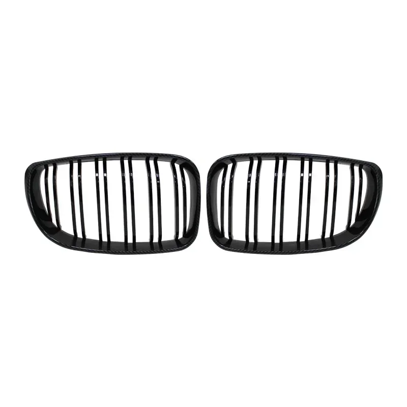For BMW E81 E87 E82 E88 128I 130I 135I Car Front Bumper Kidney Grille Racing Grills Grilles Gloss Black Dual Slats Grill 07-11