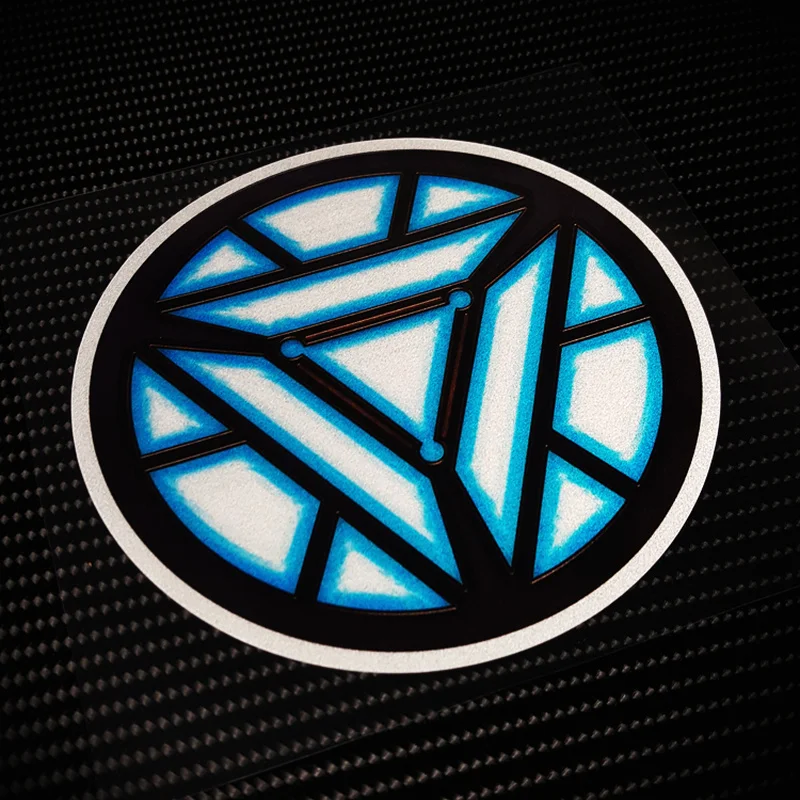 S134 Stark Industry Vinyl Car Stickers Fuel Tank Electric Motorcycle Trunk Helmet Reflective Warning Mark Decals Waterproof