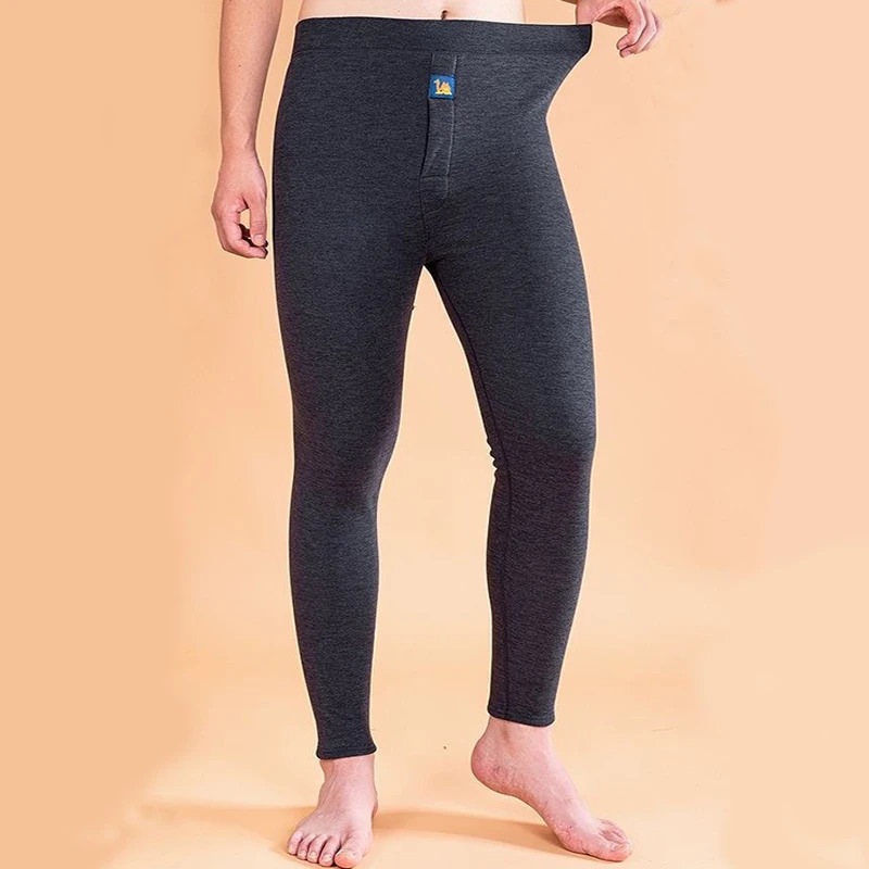 Thermal Underwear Mens Winter Clothes Fleece Keep Warm Pants Soft comfortable Underpants Sleepwear Breathable Thermo Leggings 241029