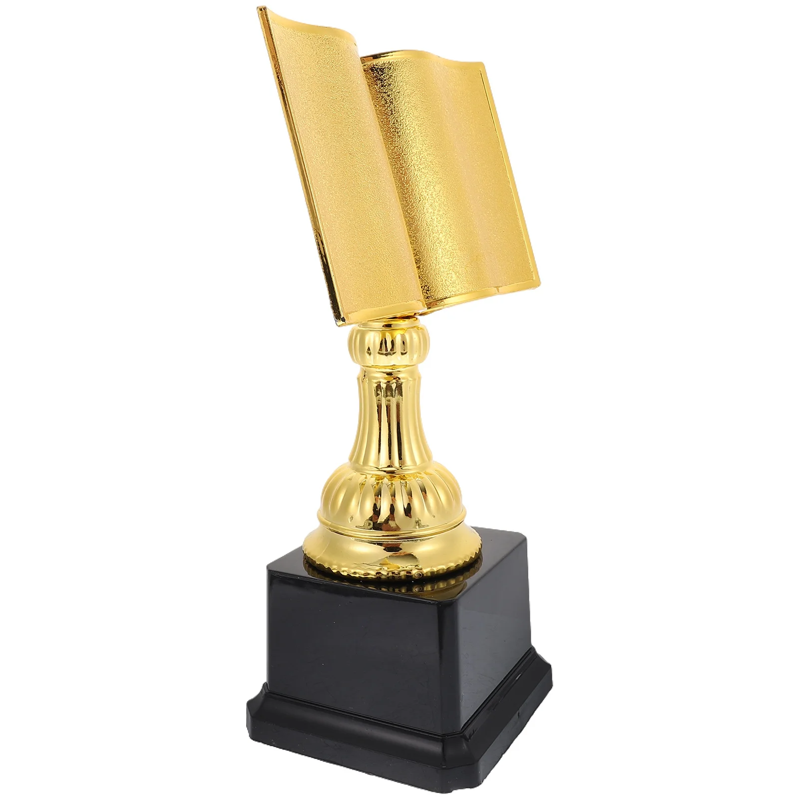 English title: Gold Award Trophy Cups Book Shaped Plastic Trophy Reading Star Trophy First Place Winner Trophies Champion