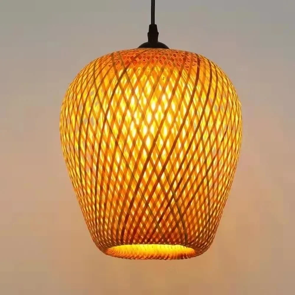 High Quality Modern Life Handmade Rattan Pendant Lamp Decorative Bamboo Chandeliers Vietnam Handicrafts