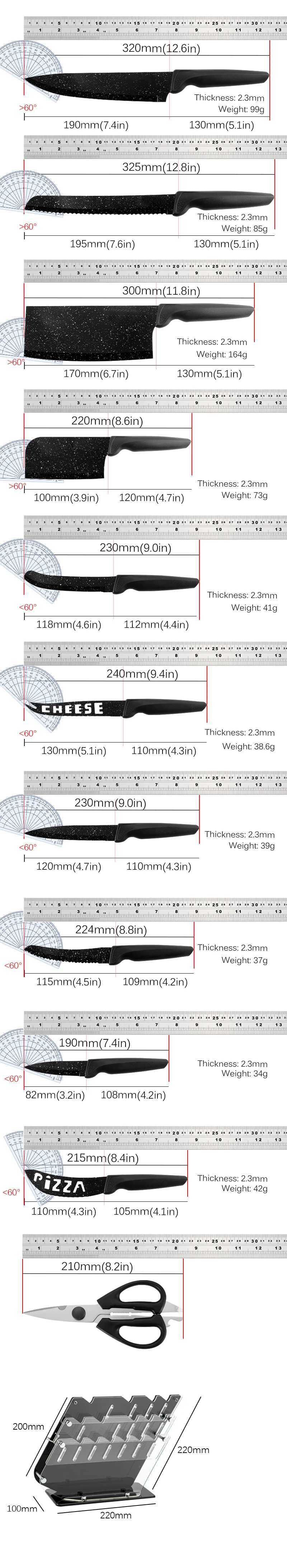 18 pieces of high carbon stainless steel sharp serrated steak knife kitchen knife kitchen knife X241102