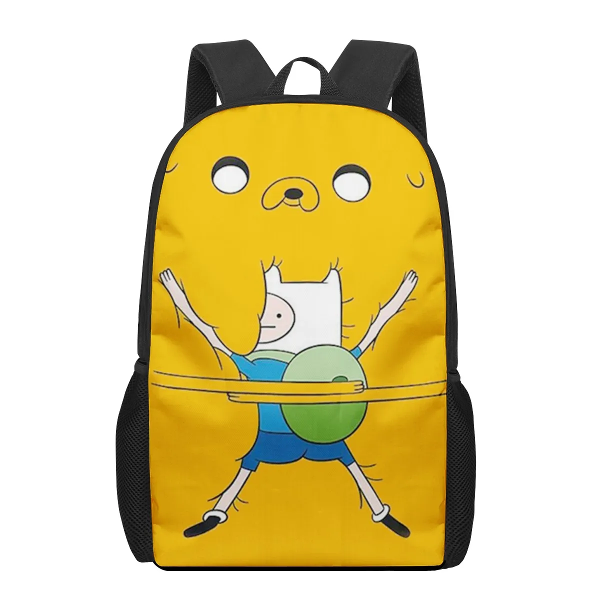 Adventure Time 3D Pattern School Bag for Children Girls Boys Casual Book Bags Kids Backpack Schoolbags Woman Man Travel Bagpack