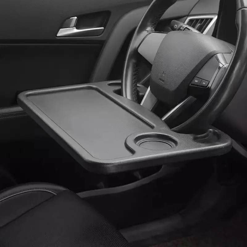 Multifunctional Car Steering Tray Table Eat Work Portable Car Laptop Computer Desk Mount Stand Car Steering Wheel Dining Table