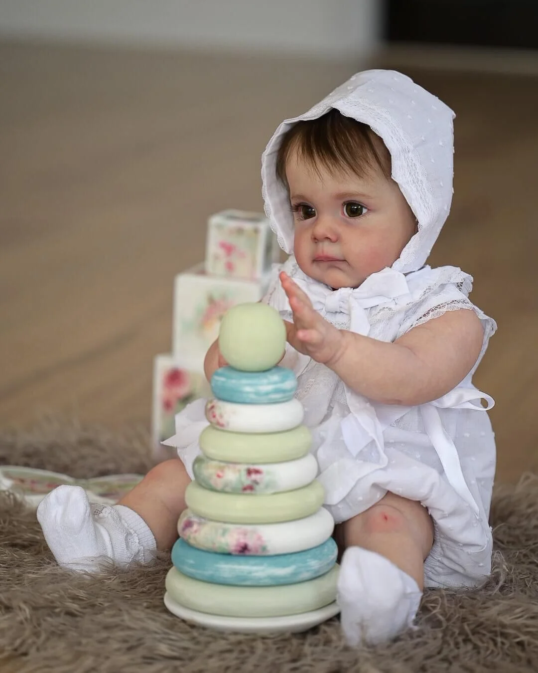 55cm Maggie Bebe Reborn Girl With Rooted Hair 3D Painted Skin Lifelike Realistic Reborn Baby Girl For Christmas's Gift