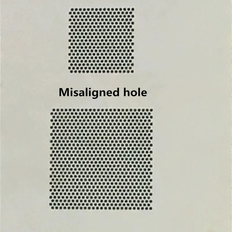 RELIFE 0.3/0.35/0.4/0.5 Multi-purpose BGA Reballing Stencil 0.12mm 45Degree/Parallel Hole Tin Planting Steel Mesh