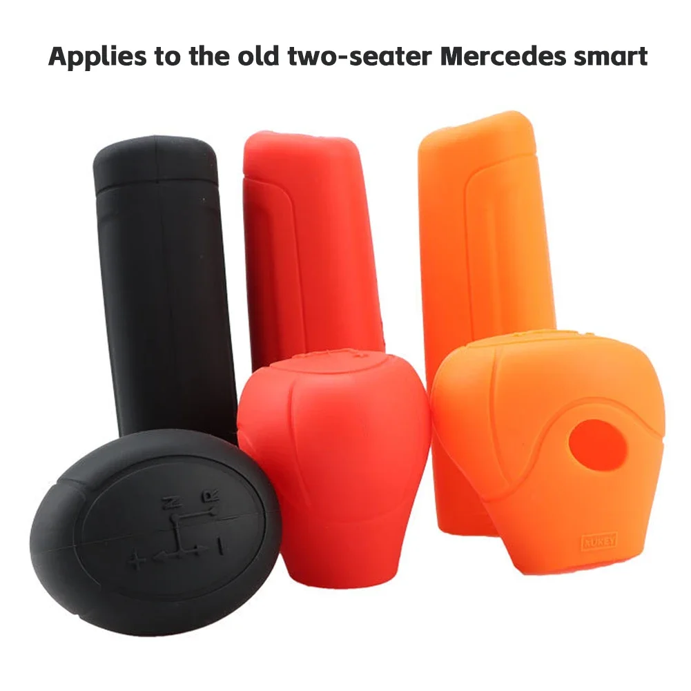 Silicone Car Shift Gear Switch Knob Cover Head Lever Case Protector For Smart Fortwo Roadster 450 451 452 Series 1998-2014