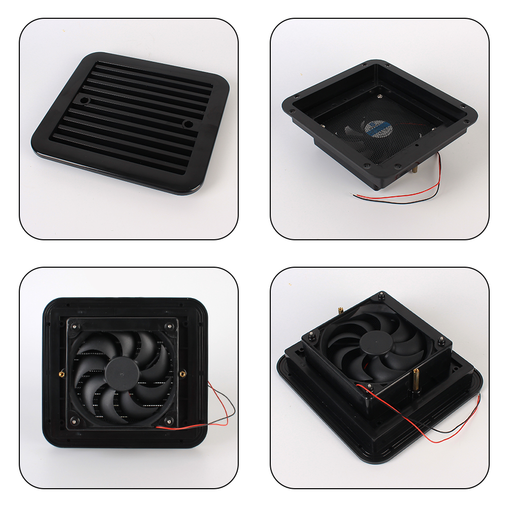 12V Caravan RV Fans Fridge Air Vent Side Exhaust Strong Wind Camper Car Cartronics Automobile Accessories For Marine Boat Parts