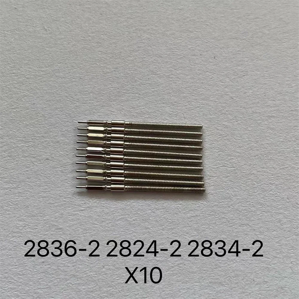 10pcs Watch Repair Movement Winding Stems parts For 2813 8200 2836 2824 NH35 SW200 Movement Accessories Watch Movement Stems