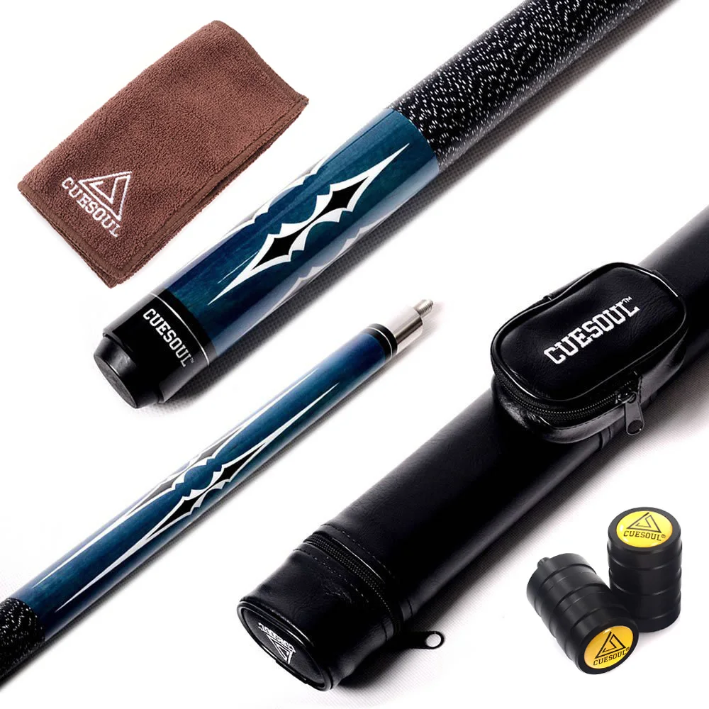 CUESOUL 21oz Pool Cue Stick with 12.75mm Cue Tip with or without Cue Case