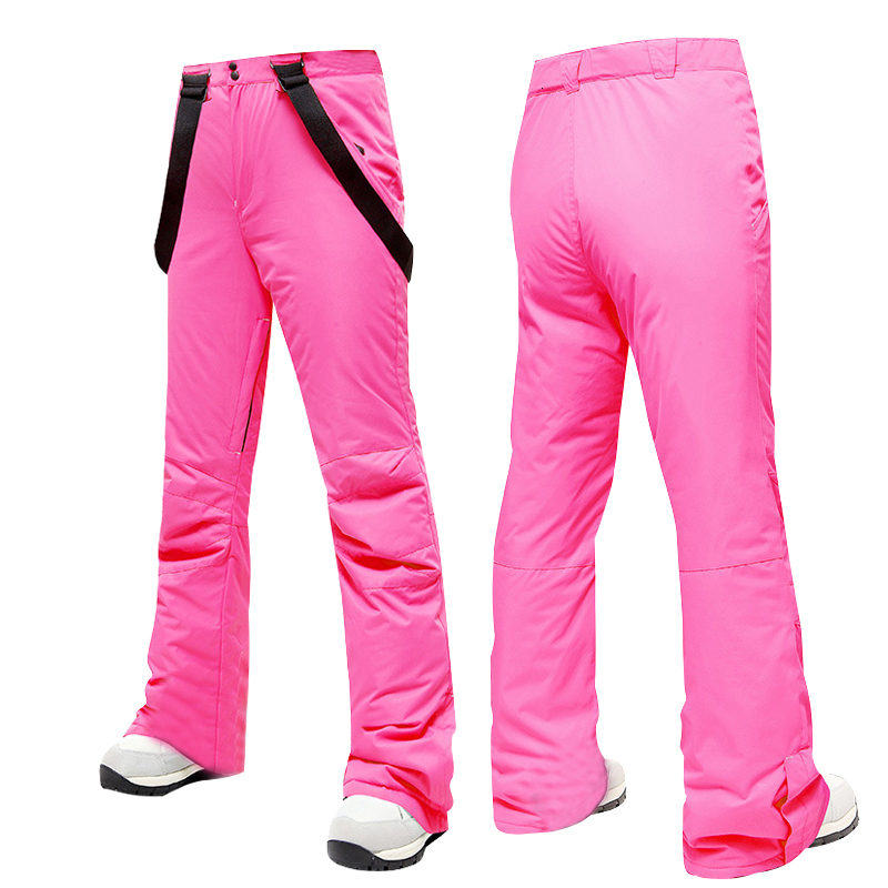 -30 Degrees Ski Women Winter Outdoor Thicken Windproof Waterproof Warm Snow Trousers Sports Snowboarding Breathable Pants