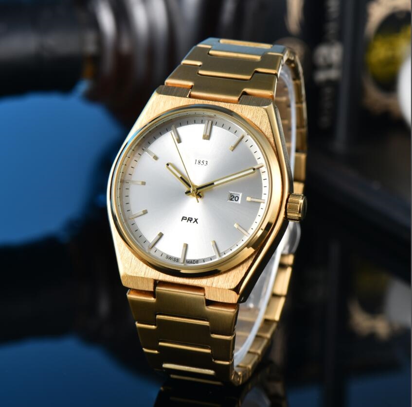 TOP brand 1853Tissity WristWatches popular women's golden watches quartz Movement Watch Luxury modern man lady wrist-watch classics watches Montres Folding buckle