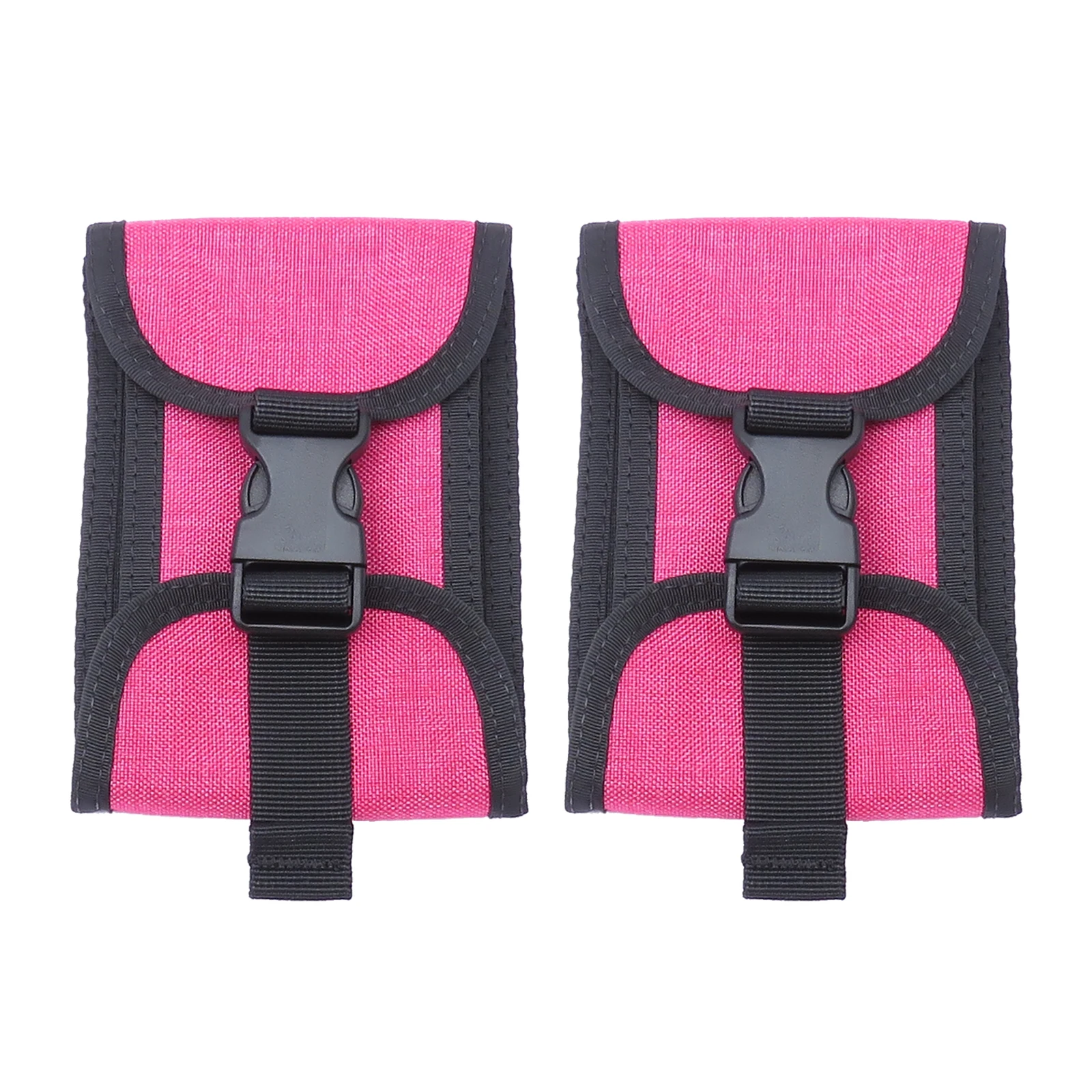 2pcs Diving Weight Pocket Tech Dive 5lb Weights Holder Bag, QR Buckle Backplate/Donut/Weight Belt Mount Pouch Bags