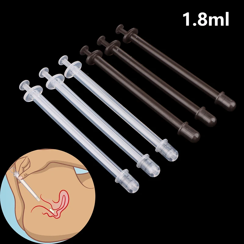 10Pcs 1.8ML 11.2cm Disposable Vaginal Suppository Applicator Lubricant Injector Anal Nasal Cavity Butt Plug Comfortable Hygienic