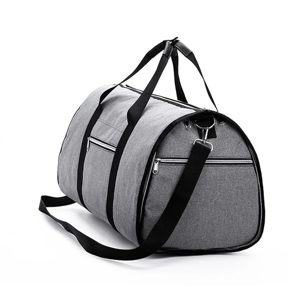 Bolsa de ropa Convertible 2 en 1 con correa para el hombro, bolsa de lona de lujo para ropa, bolso cruzado para hombre y mujer, traje colgante, bolsas