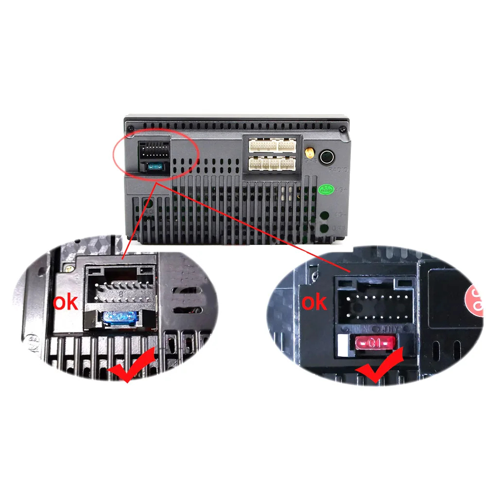 Universal 2 Din Car Android Radio Cable Power Connector