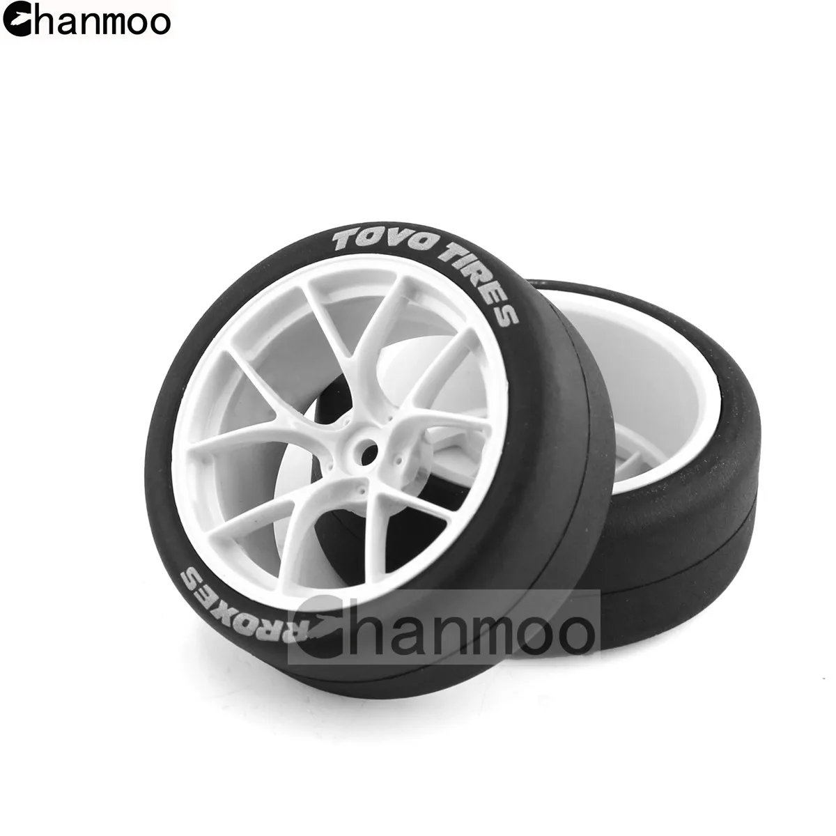 Chanmoo 1/10 RC Rally Drift Tires 65mm On Road Racing Car Wheels Tyres for Tamiya TT01 TT02 XV01 XV02 PTG-2 HSP HPI Kyosho