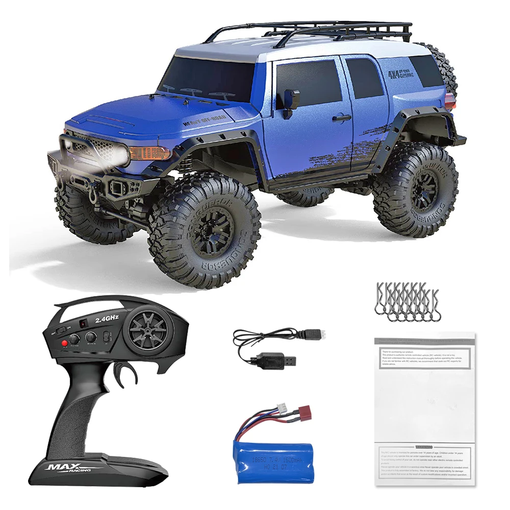 1:10 RC Car Truck All-Terrain 15Km/h Off-Road 4WD Remote Control Monster Crawler Recharge Car RC Toys for Boys Kids HB ZP1001