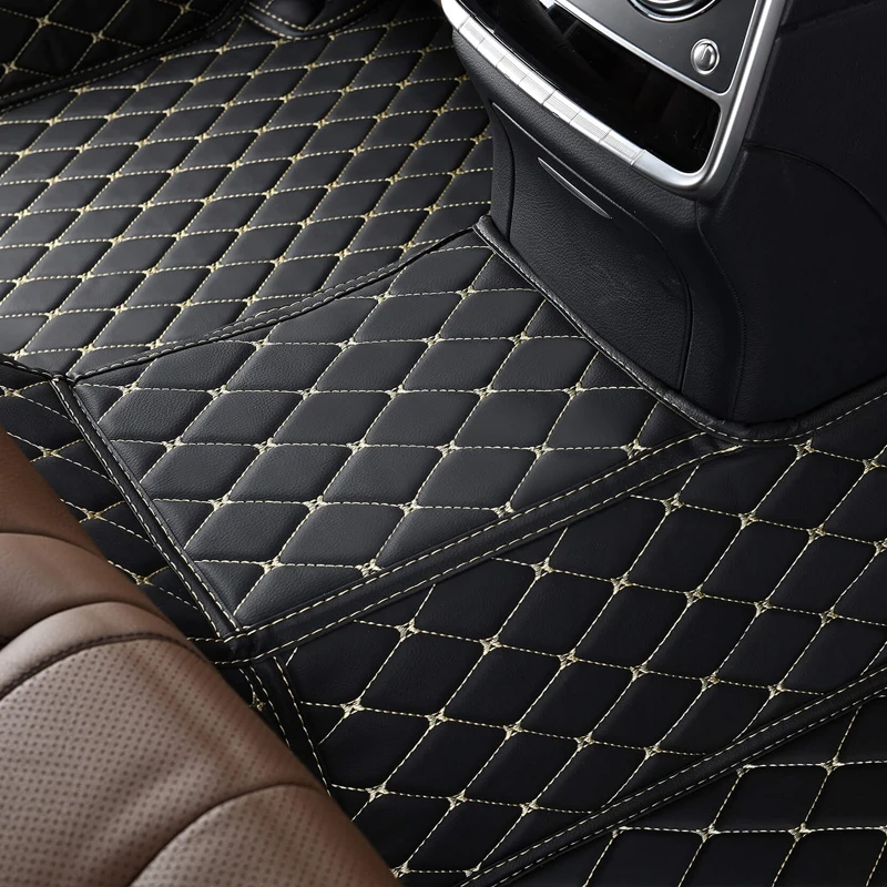 Floor For Car Mats Hyundai Santa Fe 2006 2007 2008 2009 Auto Interior Accessories Leather Carpets Rugs Foot Pads smile